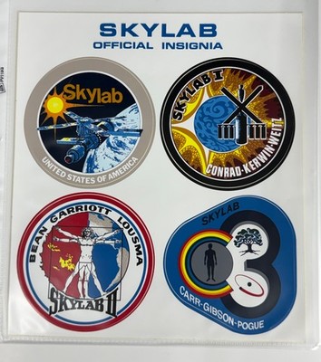 Vintage Skylab Official Insignia NASA Decal Sheet Skylab I II III Unused