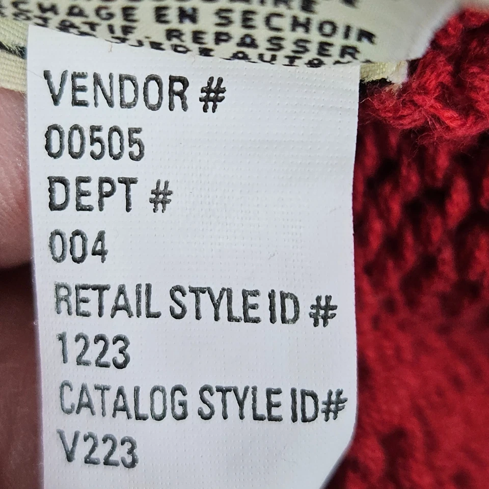 Suéter Pullover Eddie Bauer Para Hombre Talla M Rojo 100% Algodón Cuello Redondo Manga Larga Foto 4 de 4