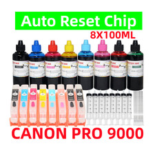 8X100ML CLI-8 Refill Ink Cartridge kit for Canon Pro 9000  Mark II Printer