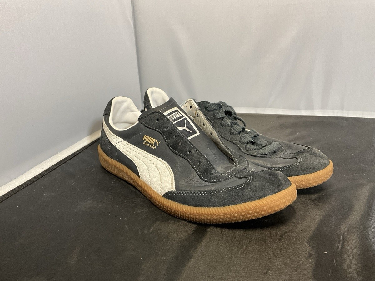Puma Super Liga Shoes Mens Size 13 Black White Gum Soccer Sneakers 356999-09 PUMA Super Liga OG Black Men main image 2