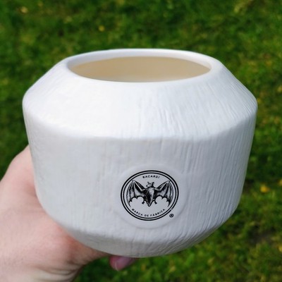 BACARDI Kokos Tasse Becher Mojito Pina Colada Cocktails groß Keramik BRANDNEU 