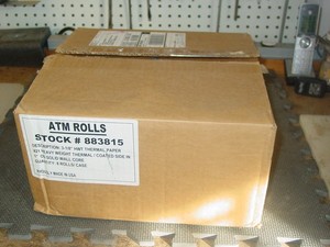 ATM ROLLS, #883815, 3.5" HWT Thermal Paper, #21 Heavy ,  1"core. 8 rolls NEW