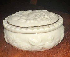 Lenox 1998 Gold Accented Glam Fruit Bougie Trinket Dish 3-1/2" For Kitchen