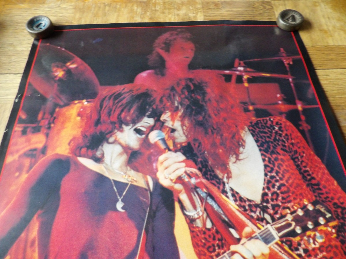 Vintage 1970s 1976 Original Aerosmith Concert Poster 33.5