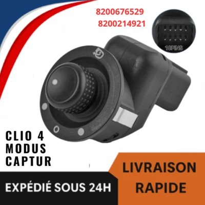 Bouton de commande rétroviseur électrique pour Renault Clio 4 Captur Modus