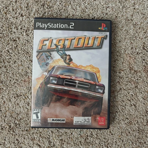 FlatOut (PlayStation 2, 2005) PS2, No Manual Clean Working Disc, Clean Artwork
