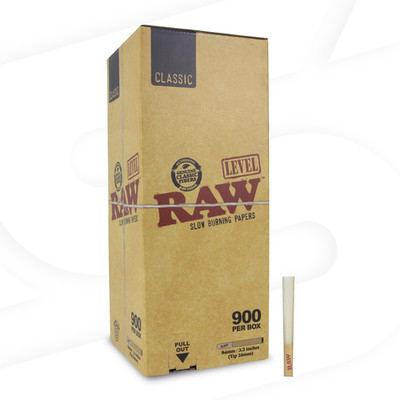 RAW Classic Level Cones | Bulk Box| 900 Cones - Free Shipping USA