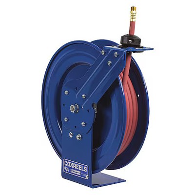 Coxreels P-Lp-450 Spring Return Hose Reel, 1/2 In Hose Diameter, 50 Ft Length,