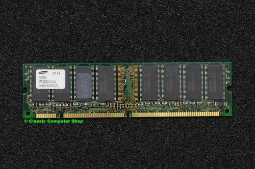 Samsung M366S1623DT0-C75 128MB PC133 CL3 168-pin DIMM SDRAM memory module