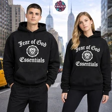 Fear of God ESSENTIALS 'Authentic' Heavy Fleece Vintage Shrunken Hoodie  Size L