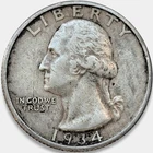 1934-P Washington Quarter 25C VF Very Fine XF * Nice Original Surfaces! 1934P