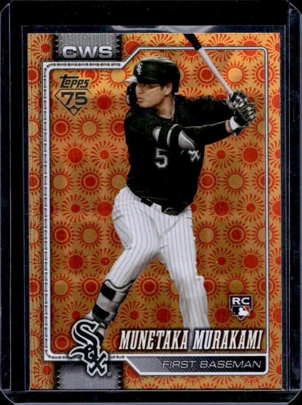 2026 Topps Munetaka Murakami RC Holiday Sun Foil Rookie #503 White Sox