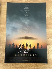 * CHLOE ZHAO * signed 12x18 poster * ETERNALS *