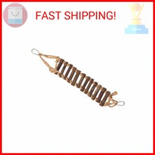 Prevue Pet Products Naturals Rope Ladder Bird Toy, Wood Stairs Climbing Activity
