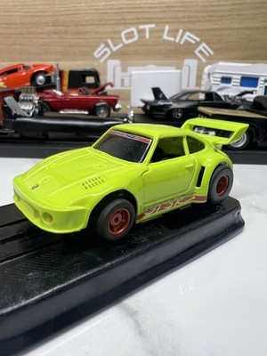 Nice Vintage Tyco 440X2 Slot Car Custom Lime Green Porsche GT3RS