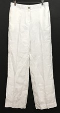 J. Crew Womens Harbor Pants White Linen Wide ...