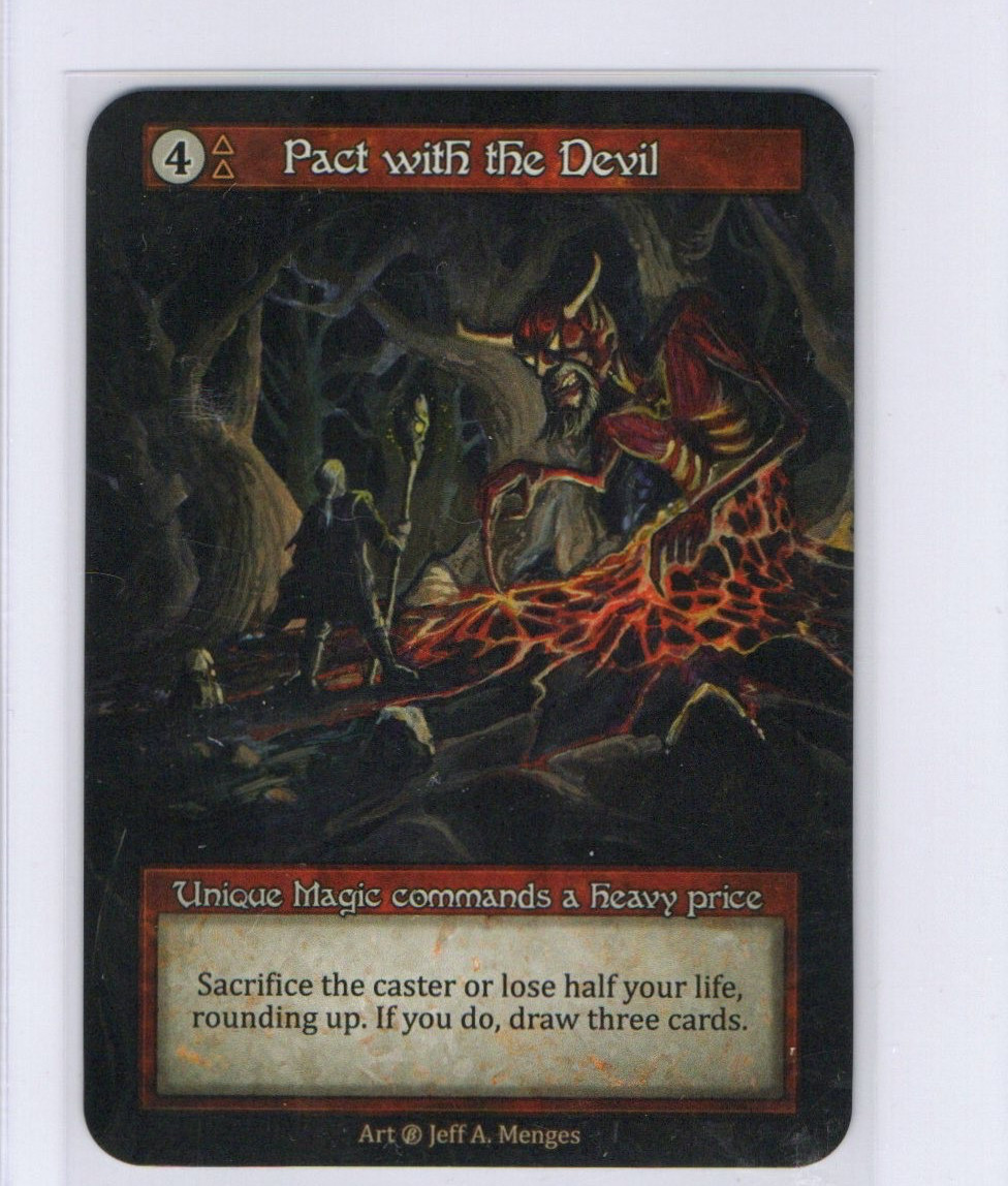 Sorcery Contested Realm: Beta - Pact With The Devil - Unique - Nonfoil