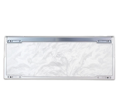 60% Mechanical Keyboard CNC milled metal case with feather engraving for gh60