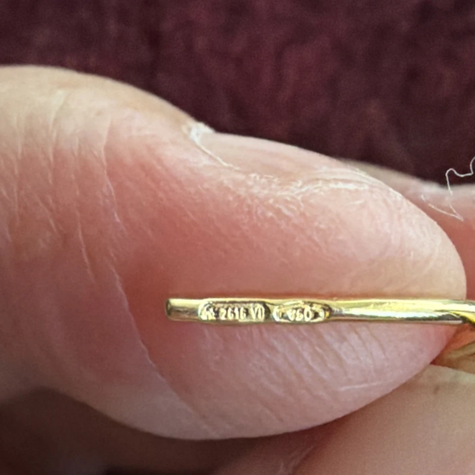 Pendientes colgantes Lunaria de oro amarillo de 18 quilates Marco Bicego  Foto 4 de 4