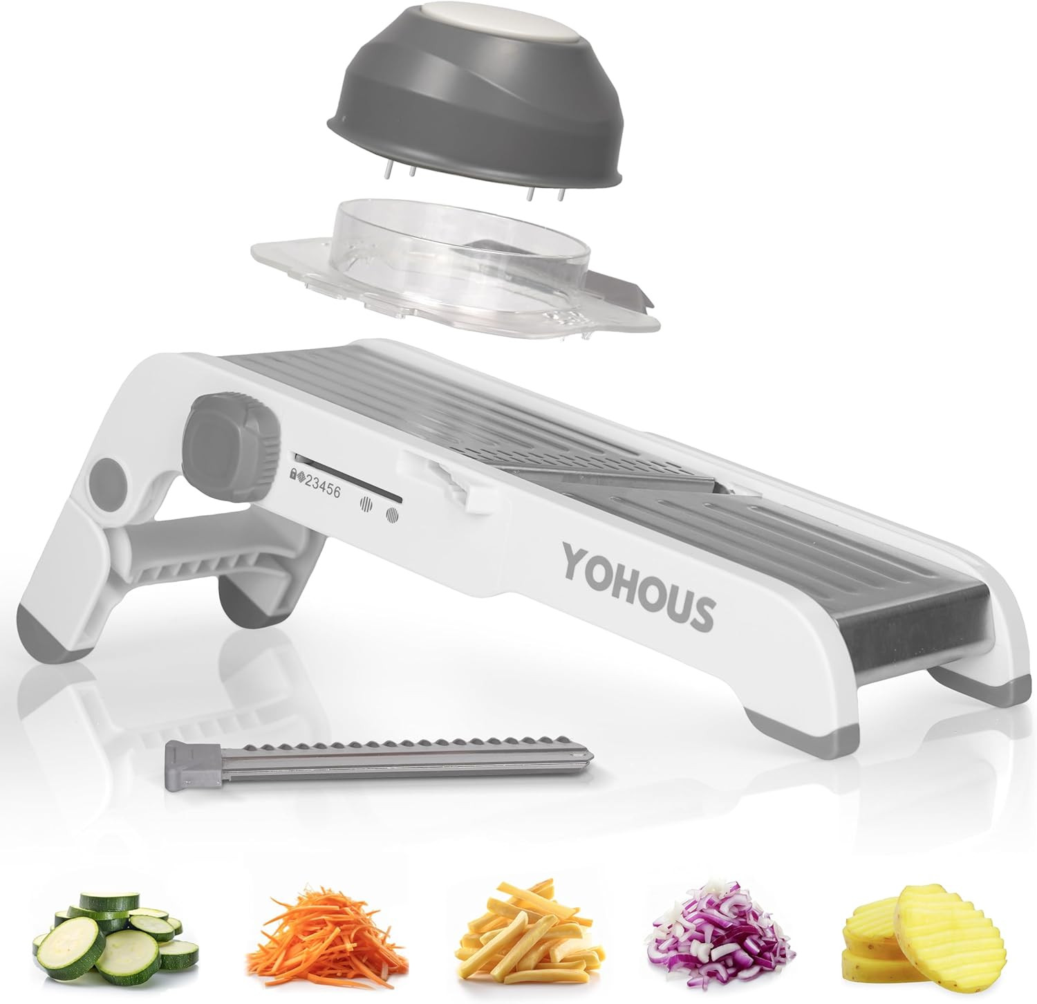 Mandolina Professionale per Verdure Acciaio Inox | Standard Chef