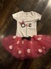 "It's My 1st Birthday" Baby Girl Tutu Cake Dress Outfit Party Clothes 3 pc Set