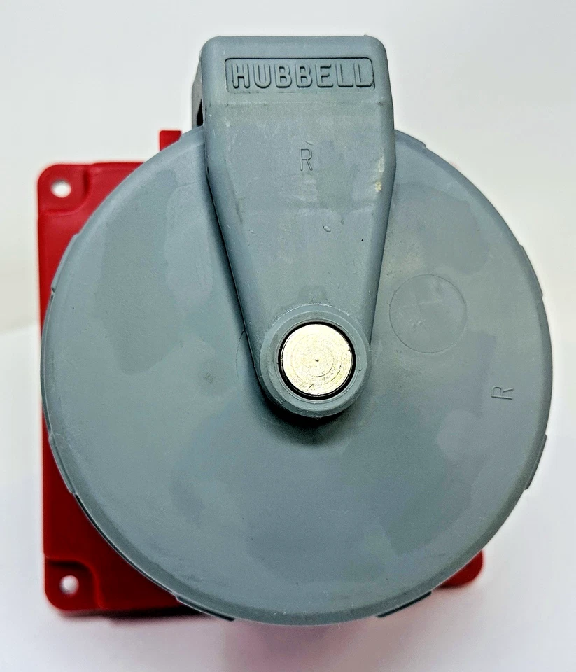 New OEM Hubbell HBL400R7W, 3 Phase, 100-Amp Receptacle 480V 100A, Watertight - Image 4 of 4