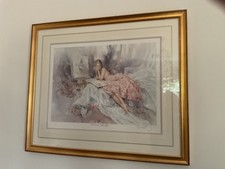 GORDON KING SIGNED LIMITED EDITION FRAMED PAINTING 38x23 inches ROMANCE WITH ART