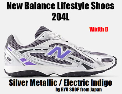 New Balance Lifestyle Shoes 204L U204L1N5 D Silver Metallic / Electric Indigo