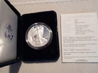 2005 AMERICAN EAGLE ONE OUNCE PROOF SILVER COIN, US MINT COA, CASE, ORIGINAL BOX