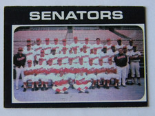1971 TOPPS BASEBALL CARD #462 WASHINGTON SENATORS TEAM CARD VGEX  MAR172