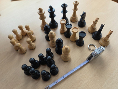 Schachfiguren aus Holz - Original gekauft 1965