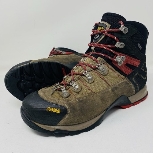Asolo Fugitive GTX Gore-Tex Brown Lace-Up Leather Hiking Boots Men's Sz 10 M