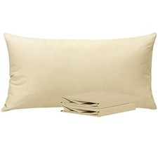 King Pillowcase Set - 2 Pack Brushed Microfiber King 20" x 40" Light Taupe