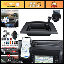 Universal Phone Mount with Dash Tray Storage for 2011-2018 Jeep Wrangler JK JKU