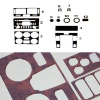 Innenraum Dekor Cockpit FüR Suzuki Grand Vitara 2005-2015 Wurzelholz Optik 12Tlg