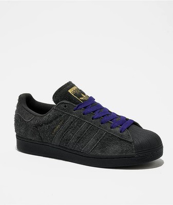 adidas Superstar ADV Carbon & Purple Skate Shoes  Grey / Purple