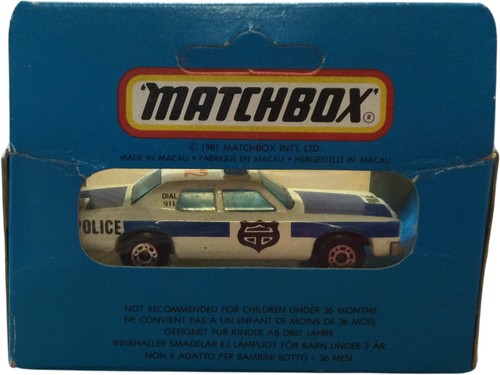 Matchbox MB10 US Police Car & MB26 Volvo Lorry Diecast Fahrzeuge Vintage 1981 - Bild 3 von 8
