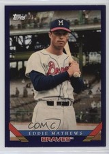 2019 Topps Archives 1993 Design Purple 109/175 Eddie Mathews #255 HOF 2r8