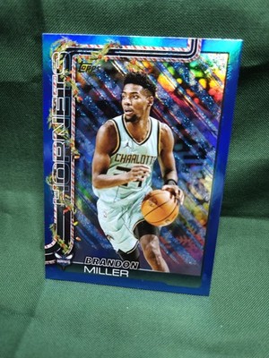 2025-26 Topps Holiday Basketball #H54 Brandon Miller Blue Holo