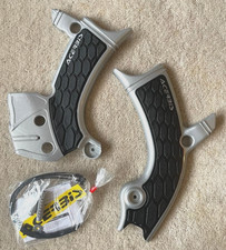 YAMAHA YZ 250 FX  2025 - 2026  ACERBIS FRAME GUARDS PROTECTORS GREY / BLACK