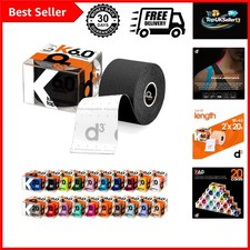 K6.0 Kinesiology Tape 50mm x 6m - Hypoallergenic, Latex-Free Muscle Support 2.66 per metre