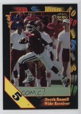 1991 Wild Card Draft 5 Stripe Derek Russell #49 Rookie RC 0nr3. rookie card picture
