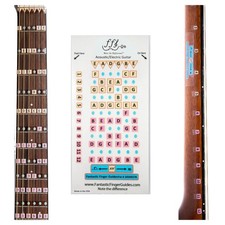 Fantastic Finger Guide for Acoustic and Electric Guitars Frets 1-12, Brown