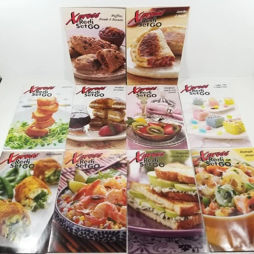 10 GT Xpress Redi Set Go Recipe Book LOT Cookbook Breakfast Lunch Dinner App 101
