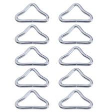 10Pcs Metal Triangular Rings Buckles V-Rings for Trampoline Part Repair
