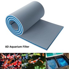 8D Aquarium Filter Media 8-Layer Filter Pads Bio Sponge Foam for Fish Tank Pond