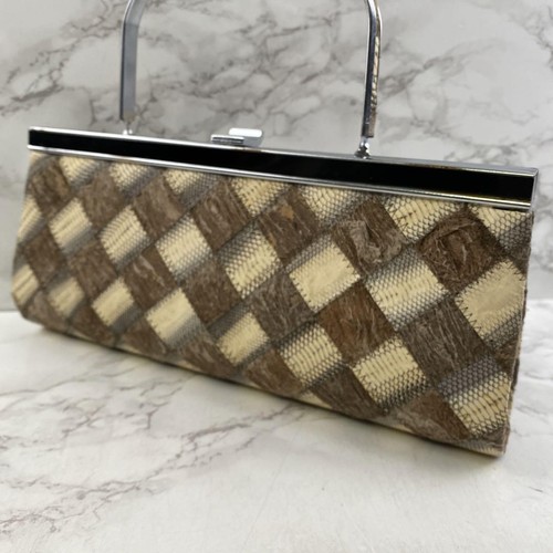 Vintage Baing Bug, Snake Leather, Python Patchwork Handbag - Picture 6 of 10