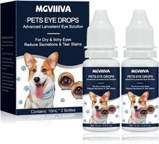 Dog Eye Drops, Cataract Drops for Dog & Cat Relieving Itching & Irritation, Gent