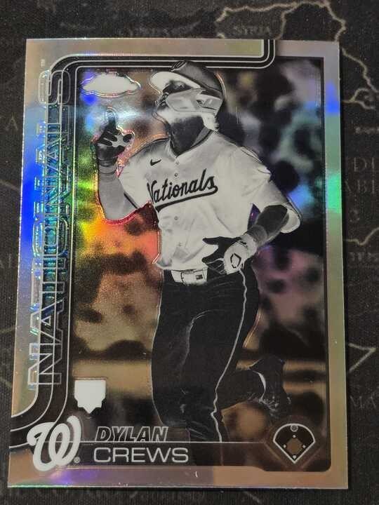 2025 Topps Chrome - Dylan Crews #146  Negative Refractor (RC)