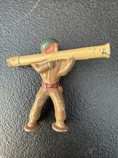 Vintage Barclay Pod Foot Lead Soldier Bazooka Gun Gunner Grenadier B261